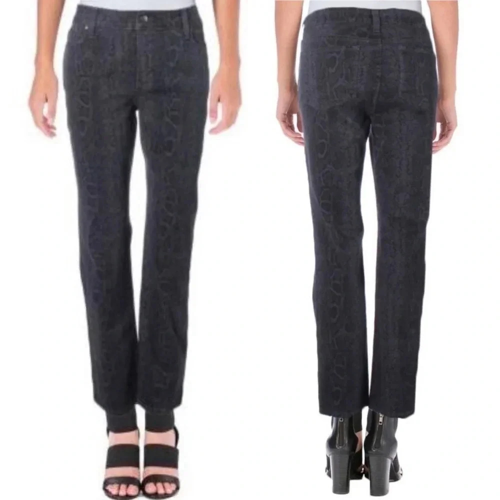 NYDJ Not Your Daughters Jeans | Ankle Snakeskin Print Mid Rise Stretch